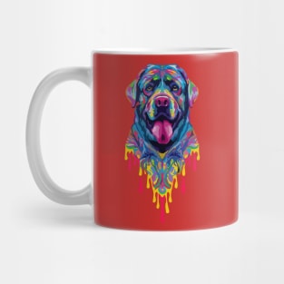 Lab Labrador Retriever Drippy Color Art Mug